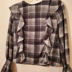 Cute flannel with frills